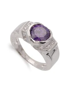 Sortija De Oro Blanco De 18k PM-12146-AT