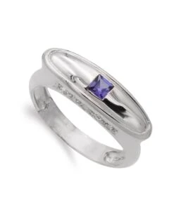 Sortija De Oro Blanco De 18k PM-12308-AT