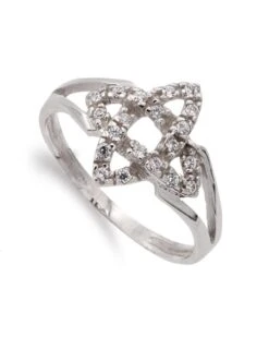 Sortija De Oro Blanco De 18k PM-14857