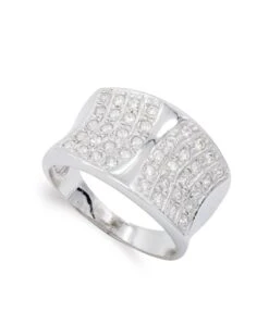 Sortija De Oro Blanco De 18k PM-14499