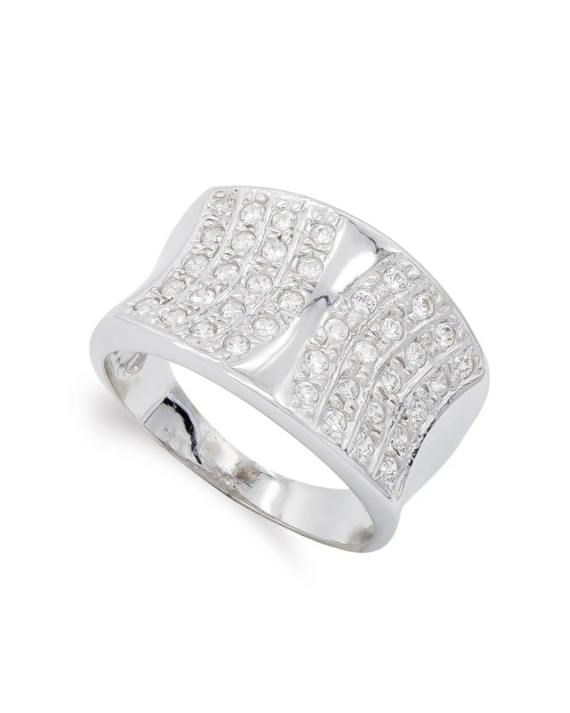 Sortija De Oro Blanco De 18k PM-14499 3 Sortija De Oro Blanco De 18k PM-14499