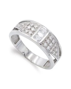 Sortija De Oro Blanco De 18k PM-14897