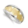 Sortija De Oro Blanco Y Amarillo De 18k PM-14457