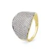 Sortija De Oro Blanco Y Amarillo De 18k PM-19386